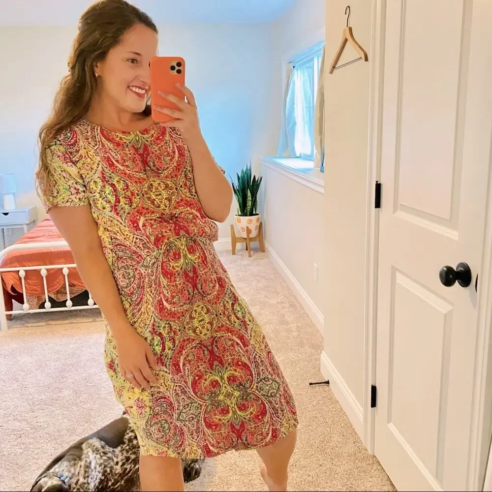 See by Chloe Yellow Pink Kaleidoscope Mini Dress 8